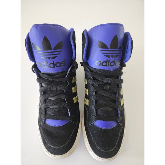Adidas AR 2.0 Men\'s Black Gold Purple 9 Athletic Sneaker Retro High Top main image 15